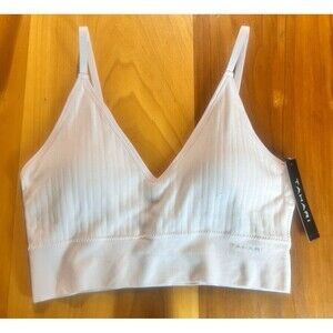 Tahari Women’s Sports Bra XL Pink Light Support Removable Cups Adjustable Straps